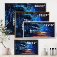 thumbnail image 5 of Park Road In The Afternoon Shadows 20 in x 12 in Framed Painting Canvas Art Print, by Designart, 5 of 5