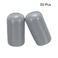 thumbnail image 2 of Uxcell Screw Thread Protectors End Caps Vinyl 50 Pcs 10mm Grey, 2 of 5