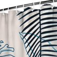 thumbnail image 3 of Blue Boho Plant Pattern Shower Curtain 84"x72" ,Bathroom Decorative Shower Curtains Set with 12 Hooks,Modern Waterproof Washable Shower Curtain, 3 of 6