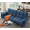 Blue, variant on BSHTI 75.2 inch Modern Futon Sofa Bed,Multi-functional Design Sofa Sleeper and The bbackrest has 3 Adjustable Positions for Home,Office,and Guest Room,Black
