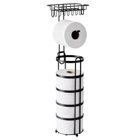 Better Homes & Gardens Flatwire Free-Standing Toilet Paper Reserve with Holder