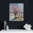 thumbnail image 4 of Awypu - Triptych (Orchard in Blossom, The pink peach tree, in Blossom), Vincent Van Gogh Art Reproduction. Giclee Canvas Prints Wall Art for Home Decor, 4 of 4