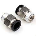 thumbnail image 1 of CEKER 1/2 Push to Connect Fittings Air Fittings PC 1/2 Inch Tubing Od x 3/8" NPT Thread Male Air Line Fittings Pneumatic Fitting Push in Connector Compression Fittings Quick Connect Fittings 2Pack, 1 of 4
