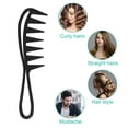 thumbnail image 7 of Unique Bargains 3 Pcs Hair Comb Wide Tooth Anti Static Detangling Comb for Wet and Dry Black, 7 of 7