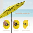 thumbnail image 5 of ACEGOSES 9ft Outdoor Patio Umbrella with Tilt 8 Ribs and Crank, Waterproof Sunshade Canopy for Garden and Yard,Yellow, 5 of 7