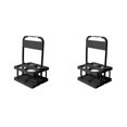 thumbnail image 1 of (2-Pack) Rinsvye Foldable Plastic Beverage Drink Small Disposable Containers with Lids for Reusable Drink Holder Tall Food Storage Containers with Handle Portable Large Soup Containers Drink Holder, 1 of 9