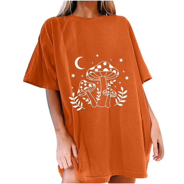 Blusa de Manga Corta Con Estampado de Sol Y Luna Gótica Vintage Para Hombre Y Mujer Odeerbi ODB181941