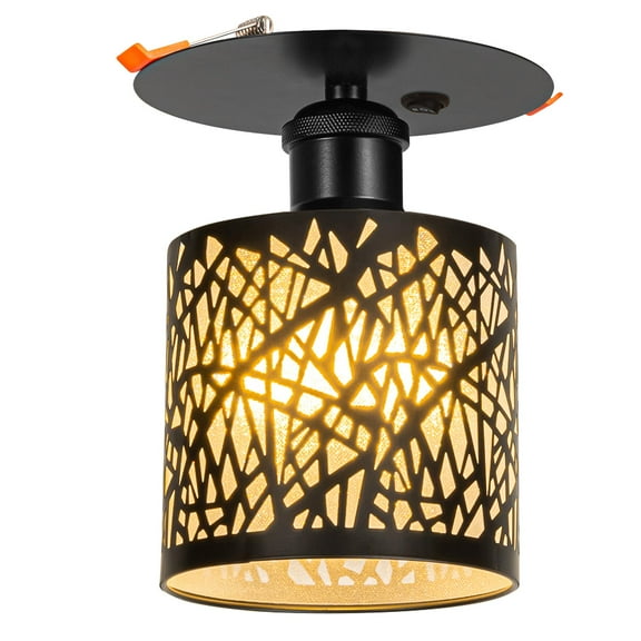 Kiven RV Boat Recessed Ceiling Light, 12V Led Light with ON/OFF Switch and E26 Socket, Modern 3000K/Warm White 6W Aluminum Interior Lighting for Under Cabinet Camper Van RV Motorhome DZ0478