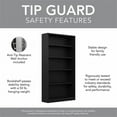 thumbnail image 4 of Bush Furniture Universal 5 Shelf Bookcase in Classic Black, 4 of 7