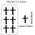 thumbnail image 2 of Player Cross Eye Black Stickers 60 Pcs Eye Strips Sports Eye Black Stickers with 1 White Pencil, 2 of 5