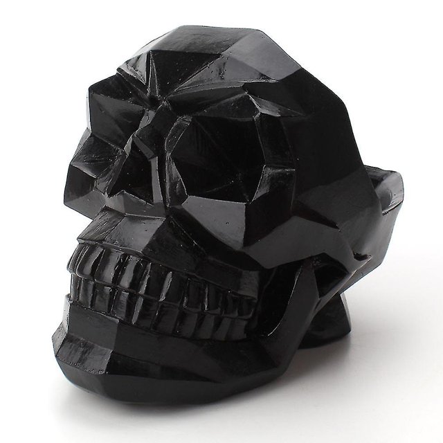Caja de escritorio con forma de calavera creativa, con adornos pequeños y cara de horror perezosa, soporte para teléfono móvil