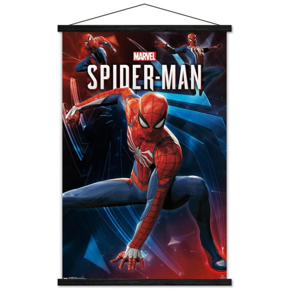 Marvel Comics - Spider-Man - Poses Wall Poster with Wooden Magnetic Frame, 22.375" x 34"