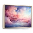 Designart "Pastel Sky Palette Pink and Blue Hues IV" Extra Large