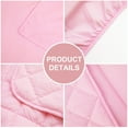 thumbnail image 2 of 4 Pieces Ultra Soft Microfiber Toddler Bedding Set, Easy Care Crib Sheets Set with Quilt, Toddler Size, Pink, 2 of 5