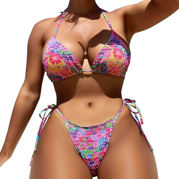 PMUYBHF Bathing Suit Bathing Suit Women Women Summer Fashion Color Two Piece Swimsuit Sexy Bikini Swimsuit