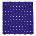 thumbnail image 3 of Ambesonne Blue White Shower Curtain, Nostalgic Polka Dots, 69"Wx70"L, Purple White, 3 of 3
