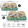 thumbnail image 3 of Fotbe Colorful Plants And Insects Car Windshield Sunshade | Sun Visor Protector Front Window Shade, Keeps Out UV Rays, Keeps Your Vehicle Cool-Small, 3 of 7
