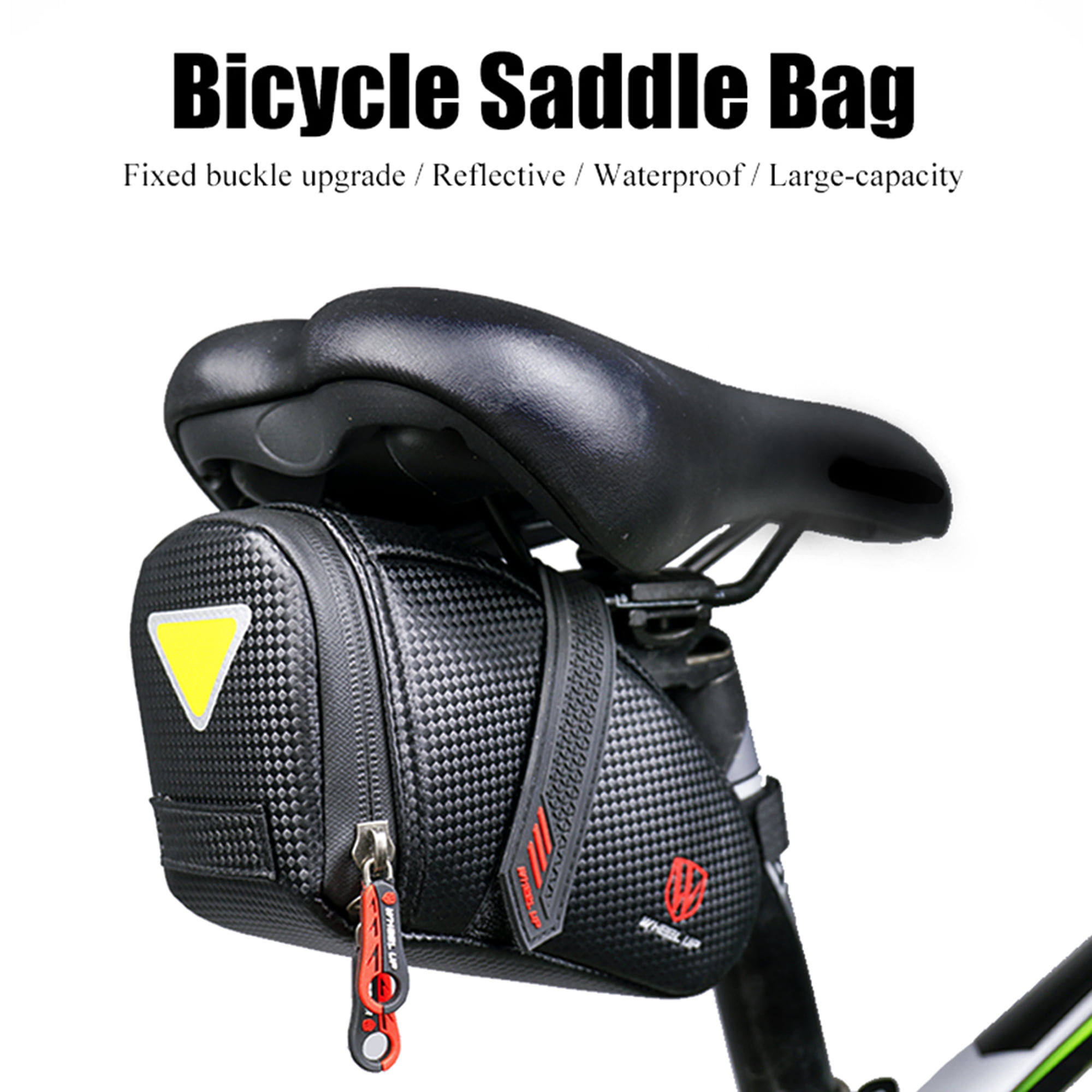 Canvas Leather Double Panniers Saddle Bag Bike Bicycle Cycle Rear Seat Pack Gift