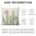 thumbnail image 5 of ARISTURING  Ink Painting Watercolor Grey Green Cactus Summer Decorative Lumbar Pillowcase Throw Pillow Cover Case Chair Sofa Bed Home Decoration Rectangular, 5 of 5