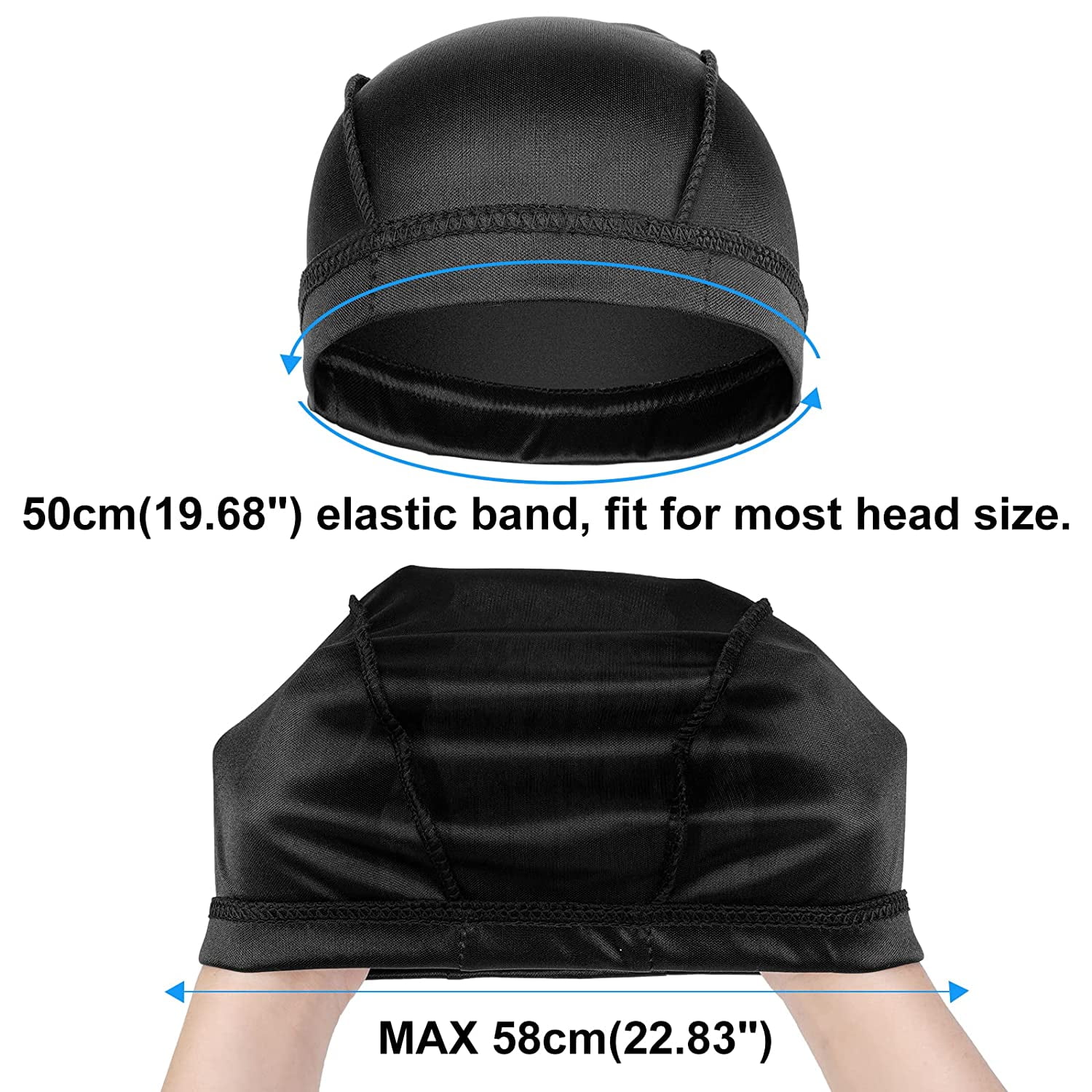 2PCS Silky Wave Caps for Men Waves, Good Compression Caps over Durags for 360 540 720 Waves, Large Size Caps Suitable for Big Skull & Adults Braids (Black) - Walmart.com 2PCS Silky Wave Caps for Men Waves, Good Compression Caps over Durags for 360 540 720 Waves, Large Size Caps Suitable for Big Skull & Adults Braids (Black) - Walmart.com