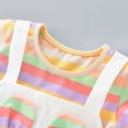 thumbnail image 5 of KYAIGUO Girl's Dress 2 in 1 Strappy Dress One Piece Dresses Kids Toddler Dress Jumpsuits Fashion Colorful Striped Top Dress for Toddler 1-5Y, 5 of 7