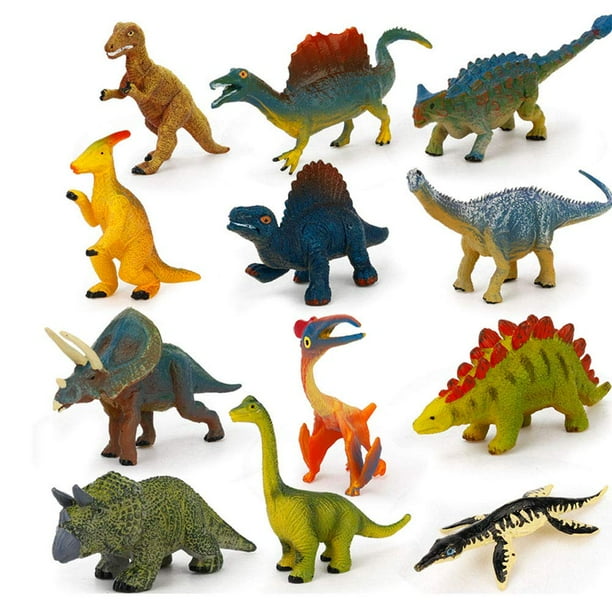 12PCS Mini Animal Toys Set Plastic Educational Dinosaur Toys Jungle Animal Toys Wildlife Animals