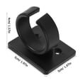 thumbnail image 2 of Soimiss 10Pcs Universal Microphone Clips Black Plastic Wall Mounted Mic Holder for Desk, 2 of 7