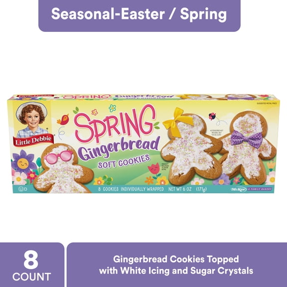 Snack Cakes, Little Debbie Family Pack Gingerbread Cookies