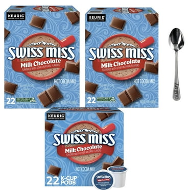 Swiss Miss Milk Chocolate Hot Cocoa K-Cup Pods - Deliciously Rich Hot Chocolate - 66 Count Box - Perfect for Cozy Nights and Quick Treats.