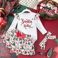 thumbnail image 2 of zuwimk Newborn Baby Girl Fall Outfit Set Romper Pants Infant Clothes Letter Print Long Sleeve Ribbed Jumpsuit Bodysuit Clothing(6-9 Months,Clear), 2 of 4