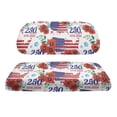 thumbnail image 2 of Pzuqiu 2-Piece Vintage US Flag Floral Golf Cart Seat Covers - 250th Anniversary 1776-2026 Edition, Stretch-Fit Protector for EZGO, Club Car & Yamaha, 2 of 10