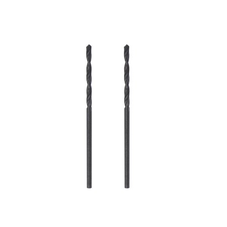 

Uxcell 6542 High Speed Steel Twist Drill Bit Fully Ground Black Oxide 1.4mm Drill Dia 39mm Total Length 2Pack