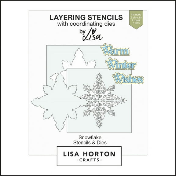 Lisa Horton Crafts Snowflake Stencils & Dies