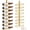 Golden, variant on Wine Rack Wall Mounted for 8 Wine Bottles, Metal Wall Hanging Wine Holder Storage, Wine Organizer Shelf for Kitchen Dining Room Bar (Black-9Pcs)