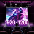 thumbnail image 4 of Jumper 16in 2 in 1 Laptop Touchscreen Windows 11, 16GB DDR4 640GB ROM Laptops Convertible Tablet Computer, 4-Core Intel Celeron Processor, 360° Flip, 1yr Office 365 Free, 4 of 10