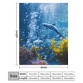 thumbnail image 2 of Marvels of The Sea Print Blanket Warm Throw Blanket Soft Flannel Lightweight Throw Blankets Couch Bed Travel Bedding Room Decor for Kids Teens Adults, 2 of 8