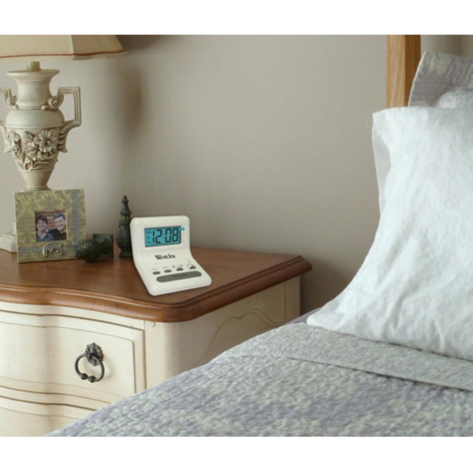 Westclox Blue LCD Alarm Clock, 47539A