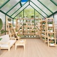 thumbnail image 2 of EastVita 8x10 ft Walk-In Greenhouse KitClear Pop-up Greenhouse Green, 2 of 8
