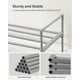 thumbnail image 4 of Zapatero SONGMICS, 3 niveles, metal, para guardar zapatos, 15 pares, gris, 4 of 8