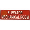 thumbnail image 4 of ELEVATOR MECHANICAL ROOM SIGN(4x12,RED,ALUMINUM) -ref19722, 4 of 5
