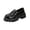 Black, variant on Willtoo Loafers Platform for Women Faux Patent Leather Anti Slip Chunky Heels Loafers Casual Slip-On Dressy Shoes