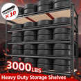 thumbnail image 4 of REIBII 48"W Heavy Duty Shelving 3000LBS Steel Shelving Adjustable Garage Storage Industrial Shelf,48"W x 24"D x 72"H, 4 of 7