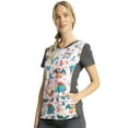 thumbnail image 7 of Tooniforms Scrubs Top For Women V-Neck TF749, XL, Pokemon Party, 7 of 7