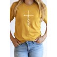 thumbnail image 2 of Faith Vertical Text Graphic Tee T-Shirt, 2 of 11