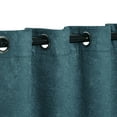 thumbnail image 2 of Superior Senna Blackout Curtains Set of 2, Grommet Header Curtain Panel Pair, Deep Sea, 42"W x 84"L, 2 of 10