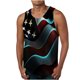 thumbnail image 2 of Tanques para Hombre de Verano Suelto Chaleco Impresión Deportivo Cuello Redondo, Camisa sin Mangas Casual para Al Aire Libre Y Diario, 2 of 6