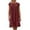 LYQ1_Wine, variant on Meichang Summer Dresses for Women Casual Loose Cotton Linen Dress Short Sleeve Crew Neck Pleated A-line Knee Length Dresses Solid Midi Beach Sundresses