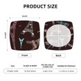 thumbnail image 6 of Gaeub Eiffel Tower Square Chair Seat Covers, Stretch Fitted Printed Chair Seat Cushion Cover for Kitchen, Office - One Size, 6 of 9