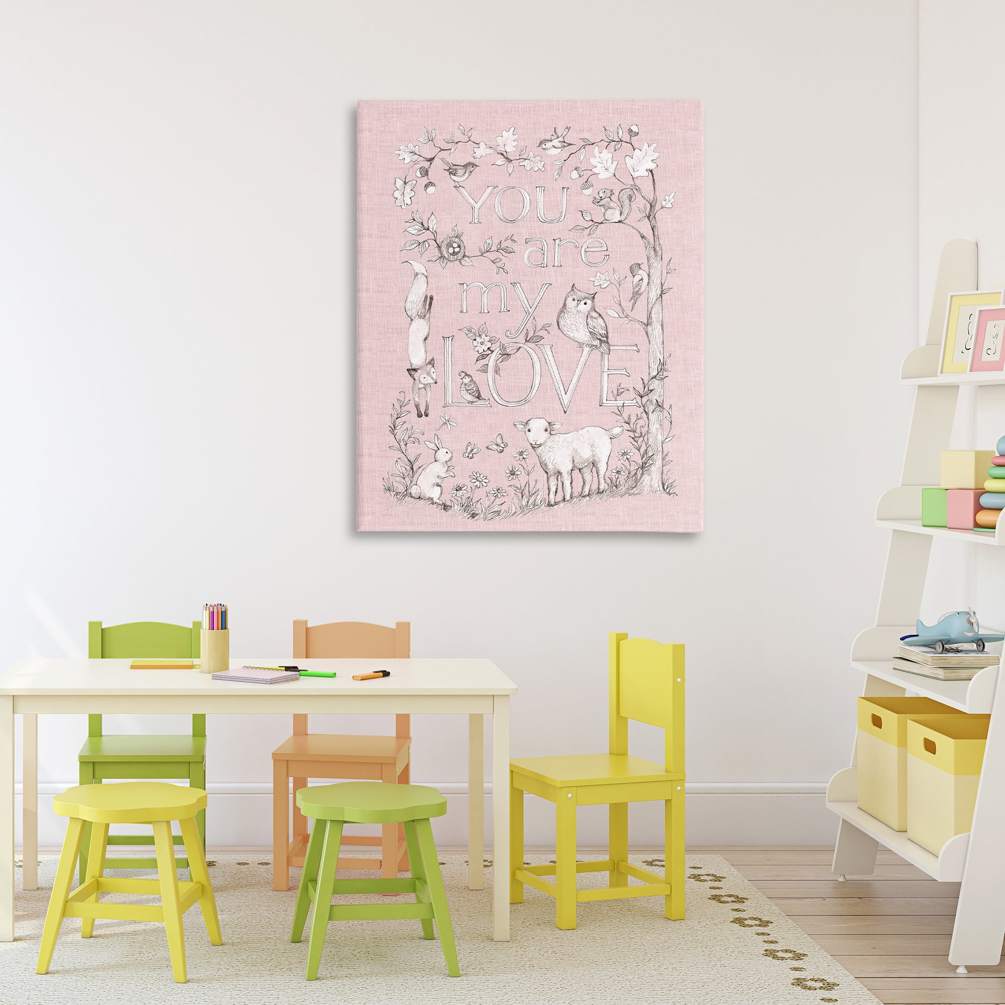 Stupell Industries You Are My Love Canvas Wall Art, design by Susan Winget