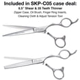 thumbnail image 2 of Olivia Garden SilkCutPro Shear and Thinner Zipper case deal (6.5" contains: SKP-650, SKP-T635), 2 of 7